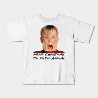 Home Alone Merry Christmas You Filthy Animal Kids T-Shirt